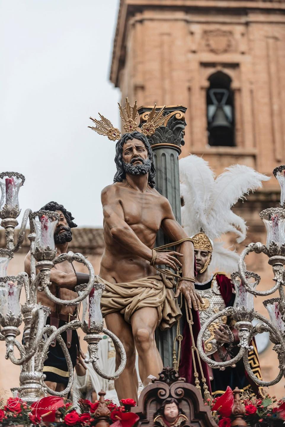 Nuestro Padre Jesús en la Columna durante su estación de penitencia este año 2025
