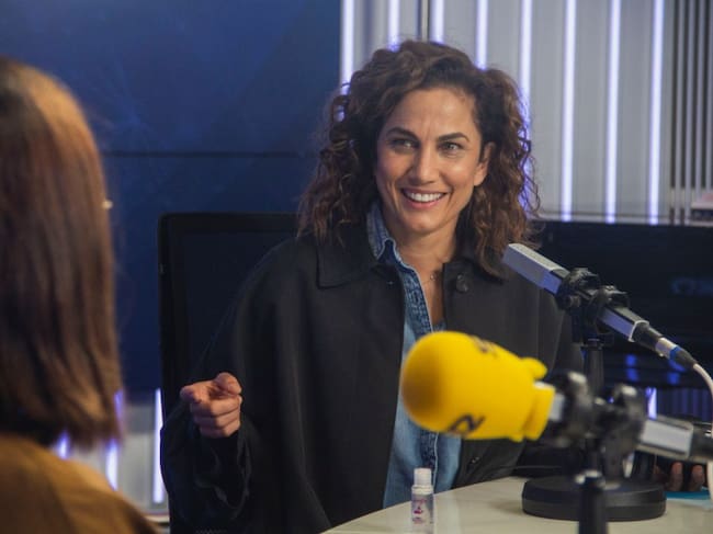 Toni Acosta, en los estudios de la SER