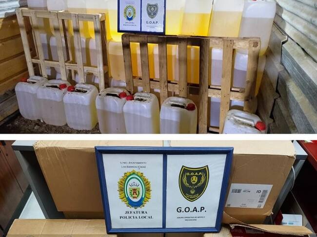 Alijo incautado por la Policía