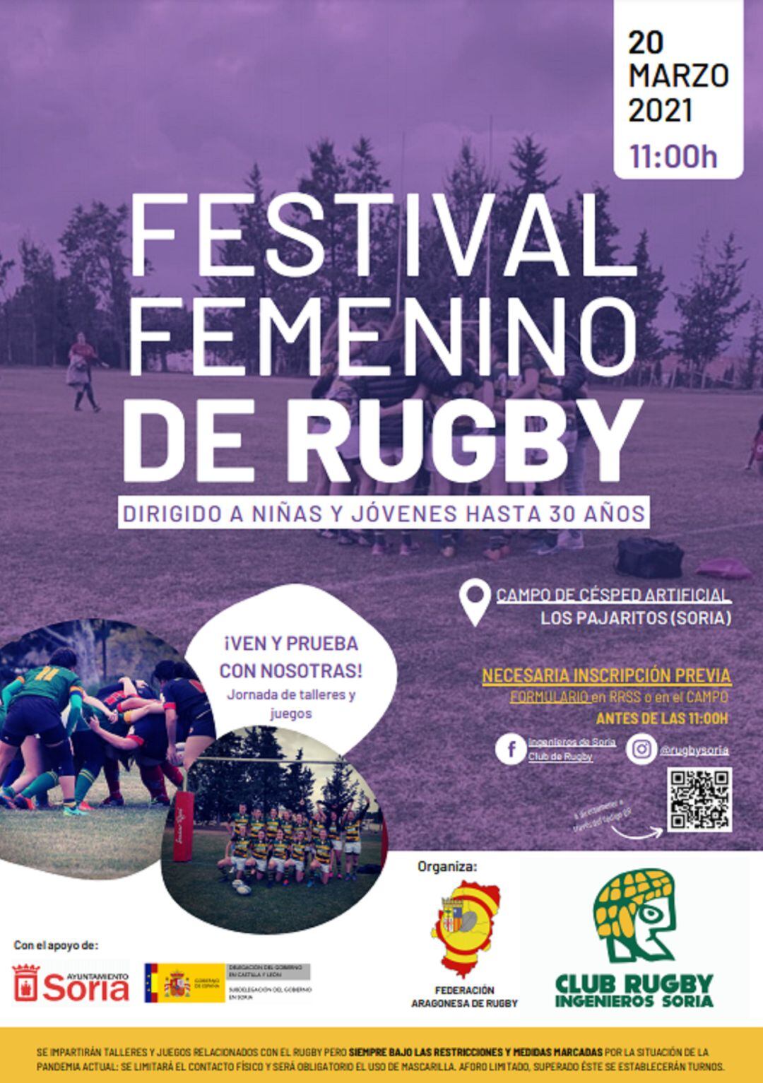 Festival Femenino de Rugby en Los Pajaritos.