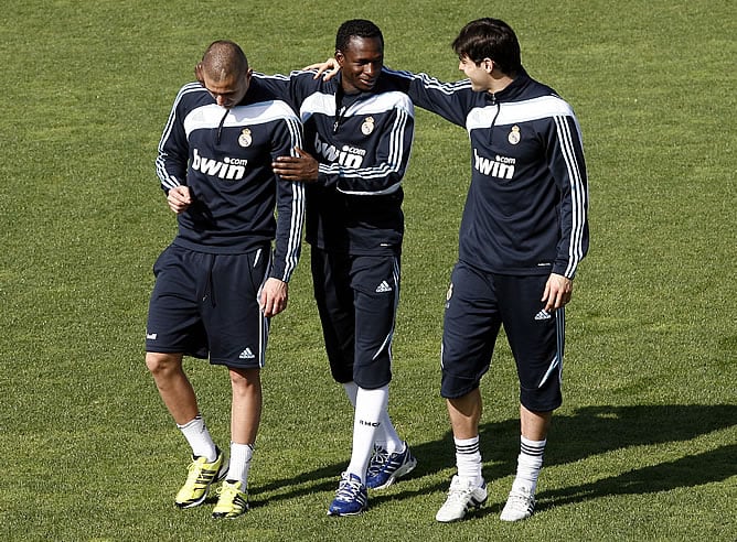 Benzema, Diarra y Kaká se entrenan al margen del grupo