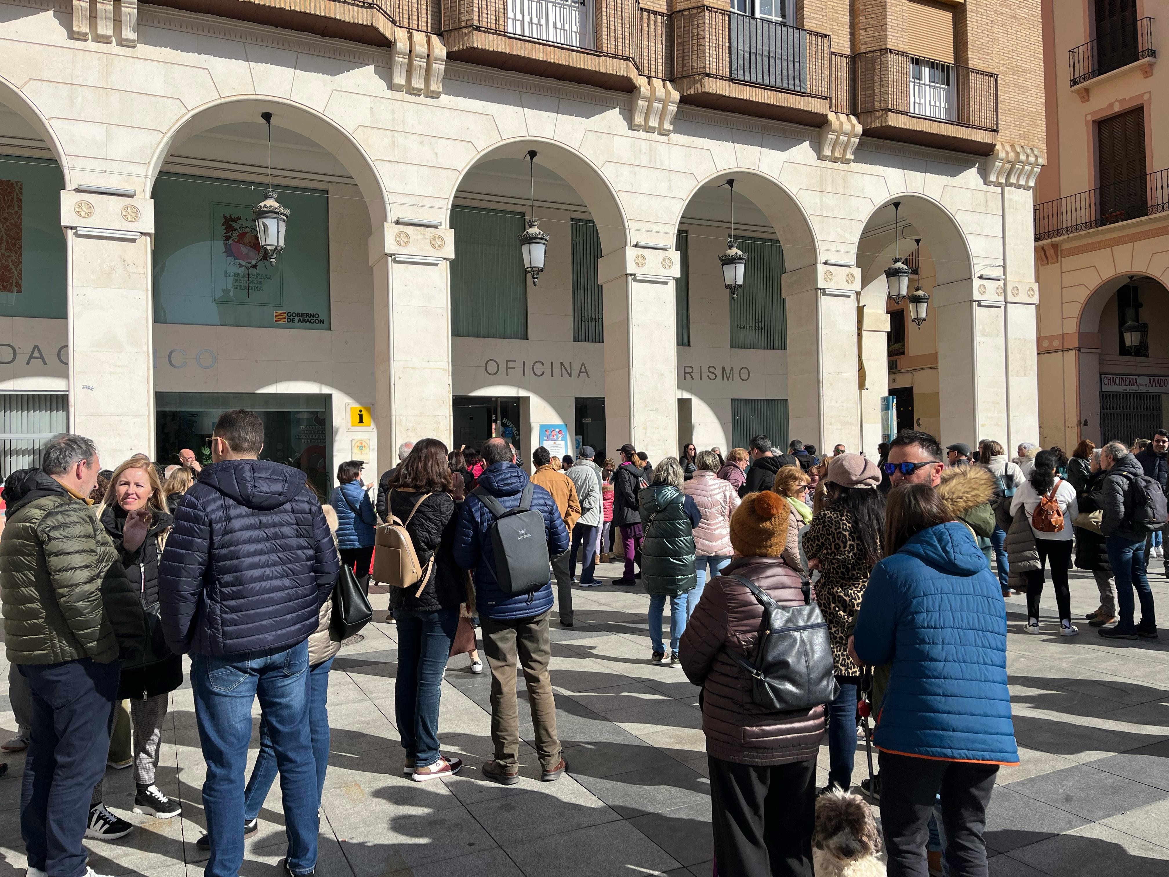 Visitantes en Huesca por la &#039;Cincomarzada&#039;