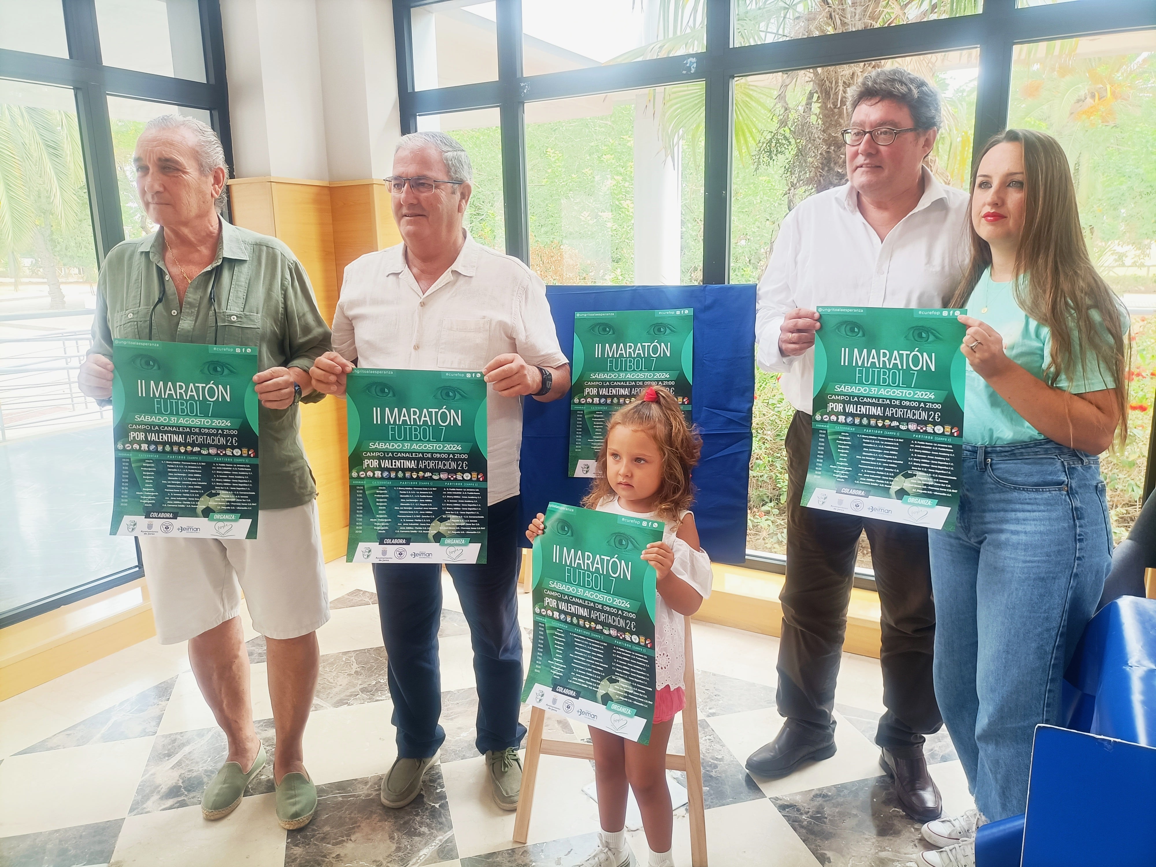 Presentación de la Maratón de fútbol solidario