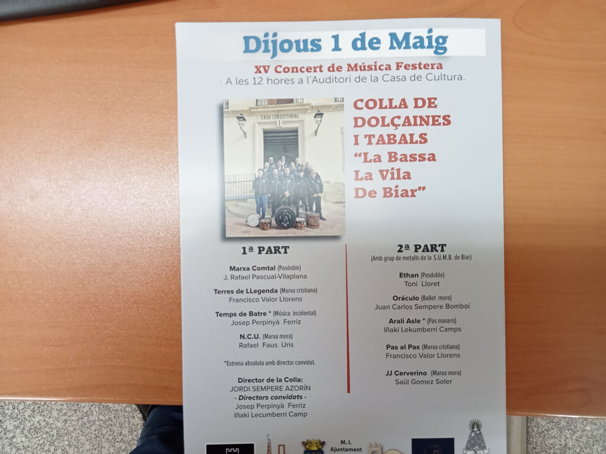 Programa del concierto