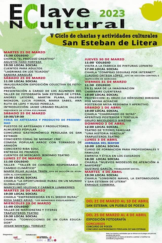 Enclave cultural 2023 San Esteban de Litera