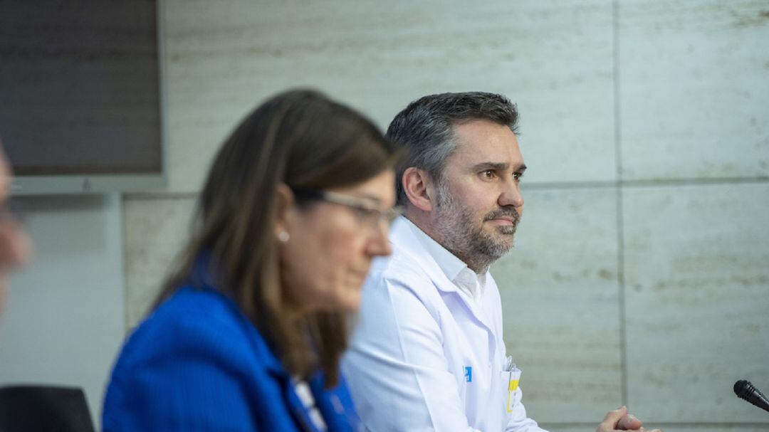 Carlos Zapiola, junto con Sara Alba, en una imagen de archivo.