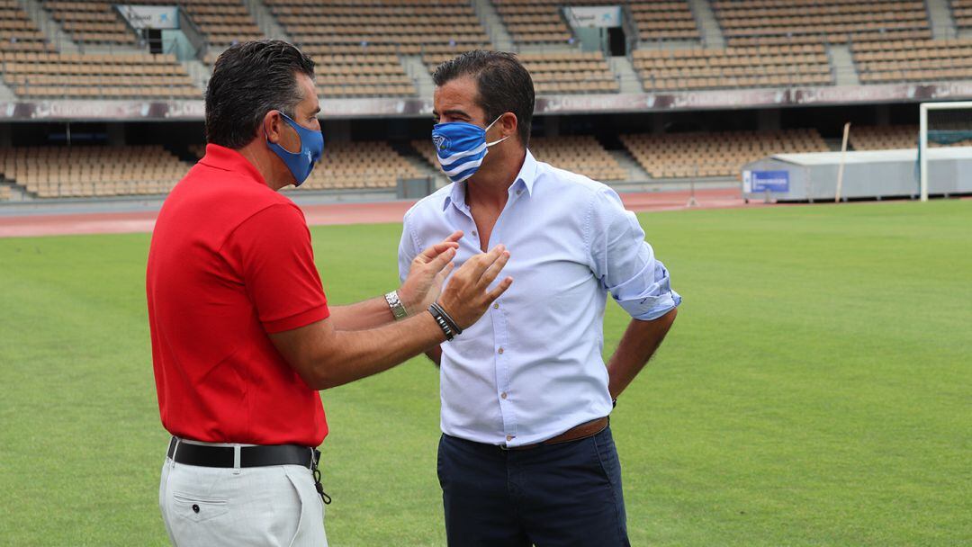 José Pçerez Herrera junto a Edu Villegas en Chapín