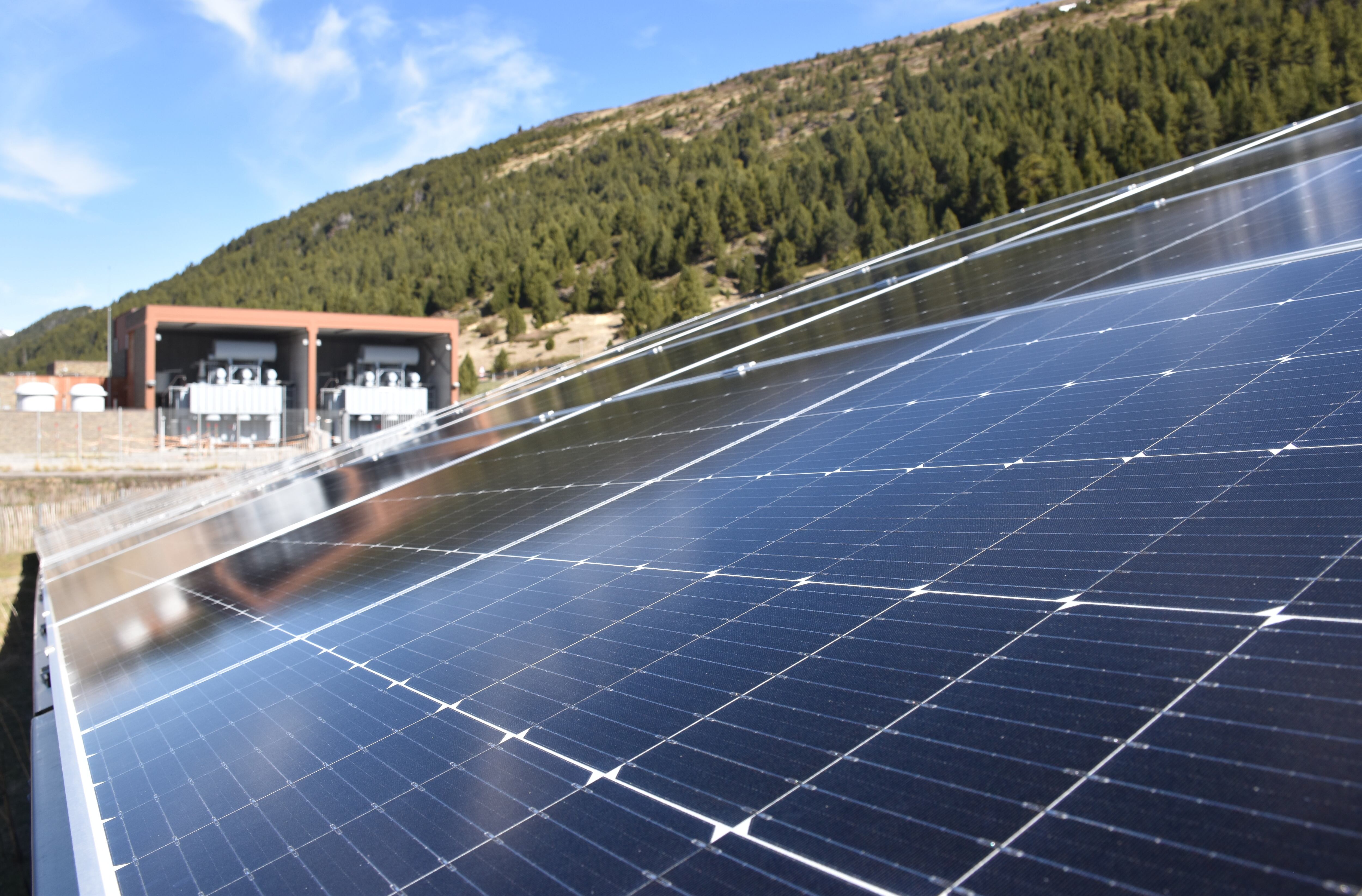 El parc fotovoltaic de FEDA instal·lat a Grau Roig