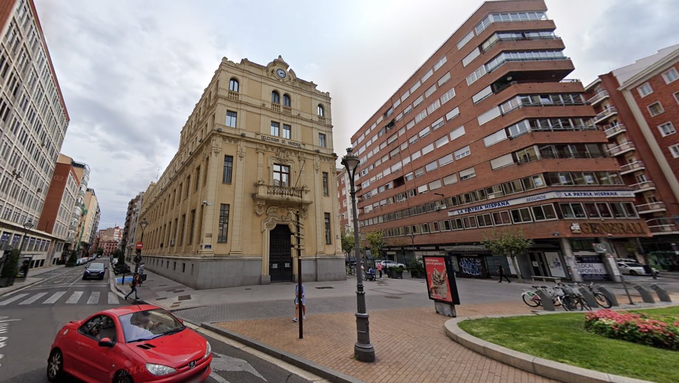 Antigua sede de Hacienda en Plaza Madrid, en Valladolid