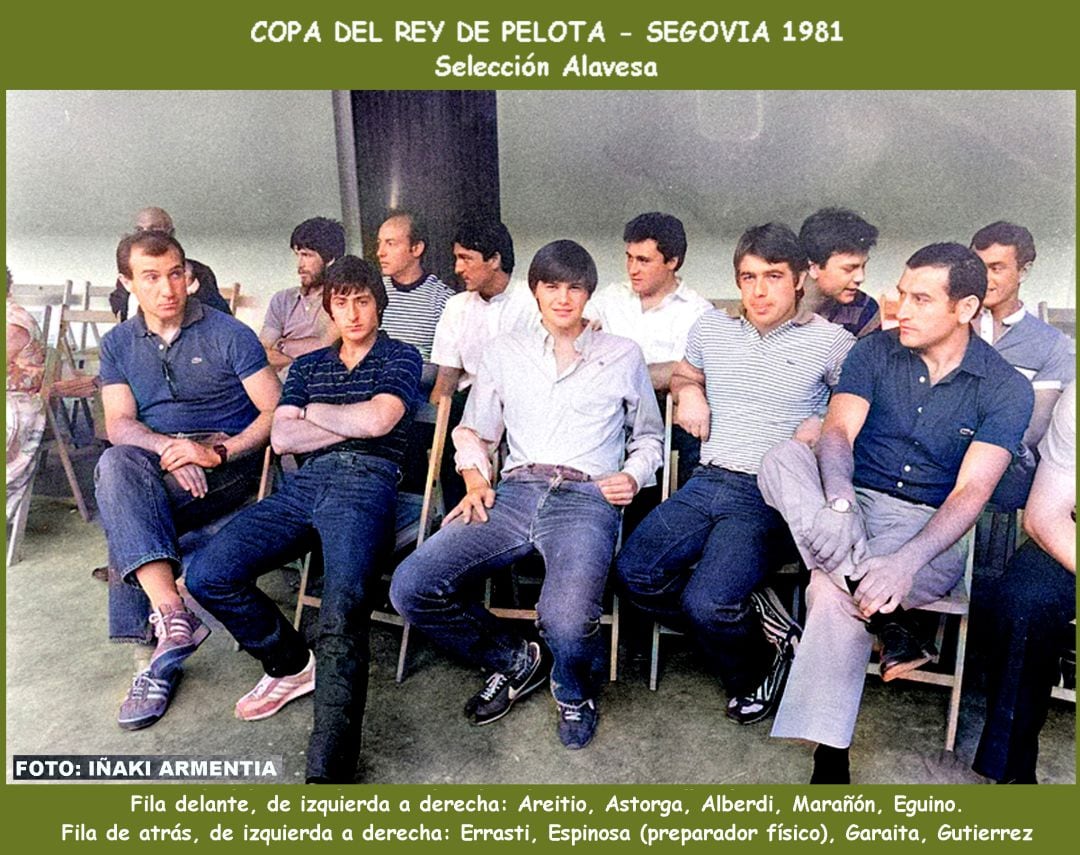 Selección alavesa de pelota en Segovia