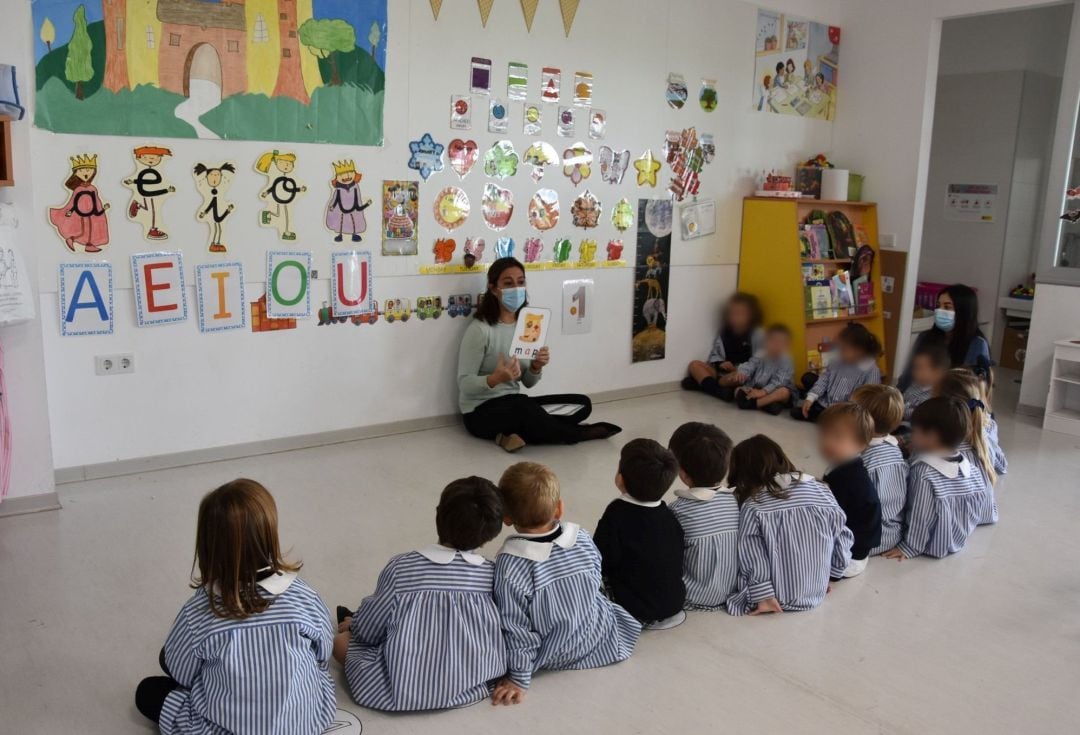 Una clase de infantil.