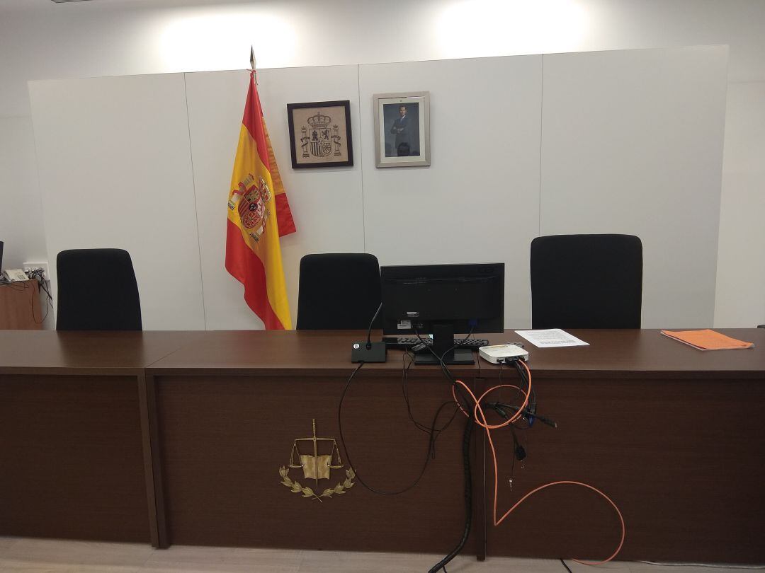 Sala de la Audiencia de Palencia donde se juzgará al padre acusado de abusar de su hija durante años