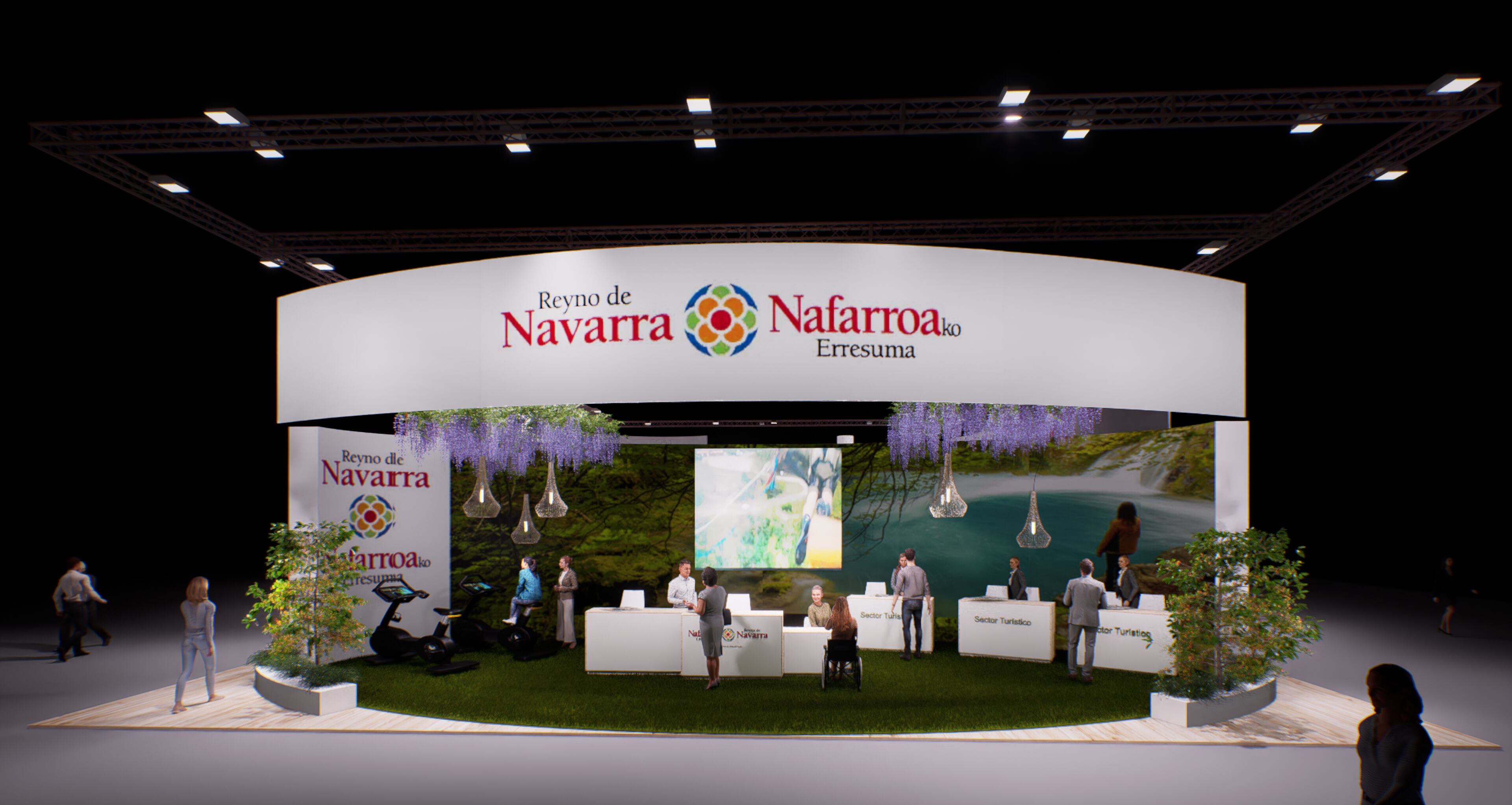 Recreación del Pabellón de Navarra en Fitur