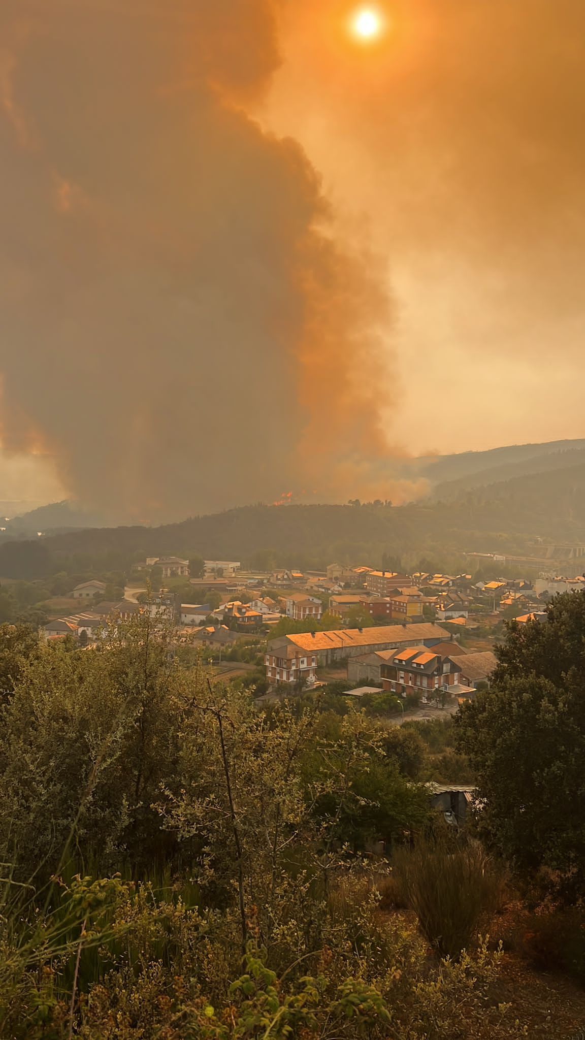 Imagen del Incendio en Quereño