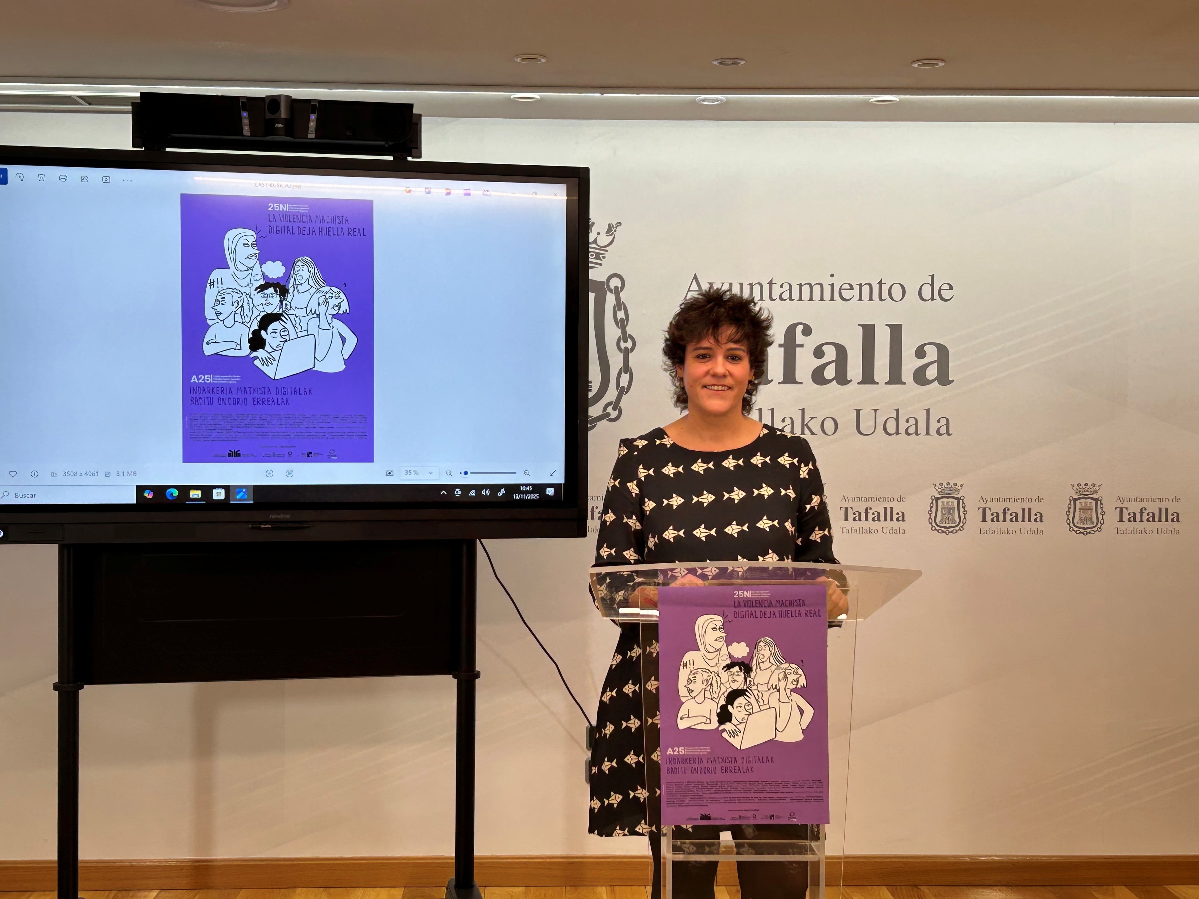 Goizeder Juango, concejala de Igualdad del Ayuntamiento de Tafalla