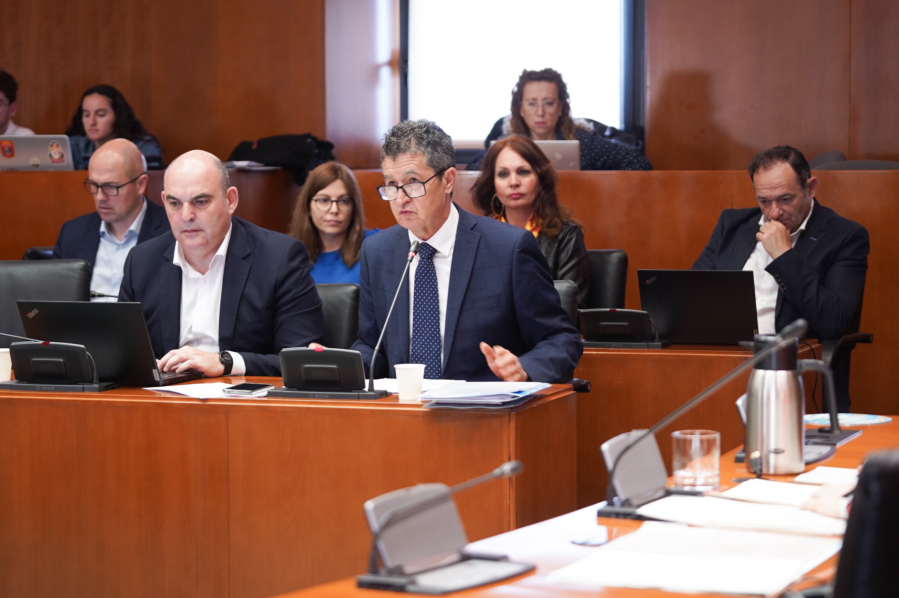 Antonio Romero, durante la Comisión de Fomento, Vivienda, Movilidad y Logística