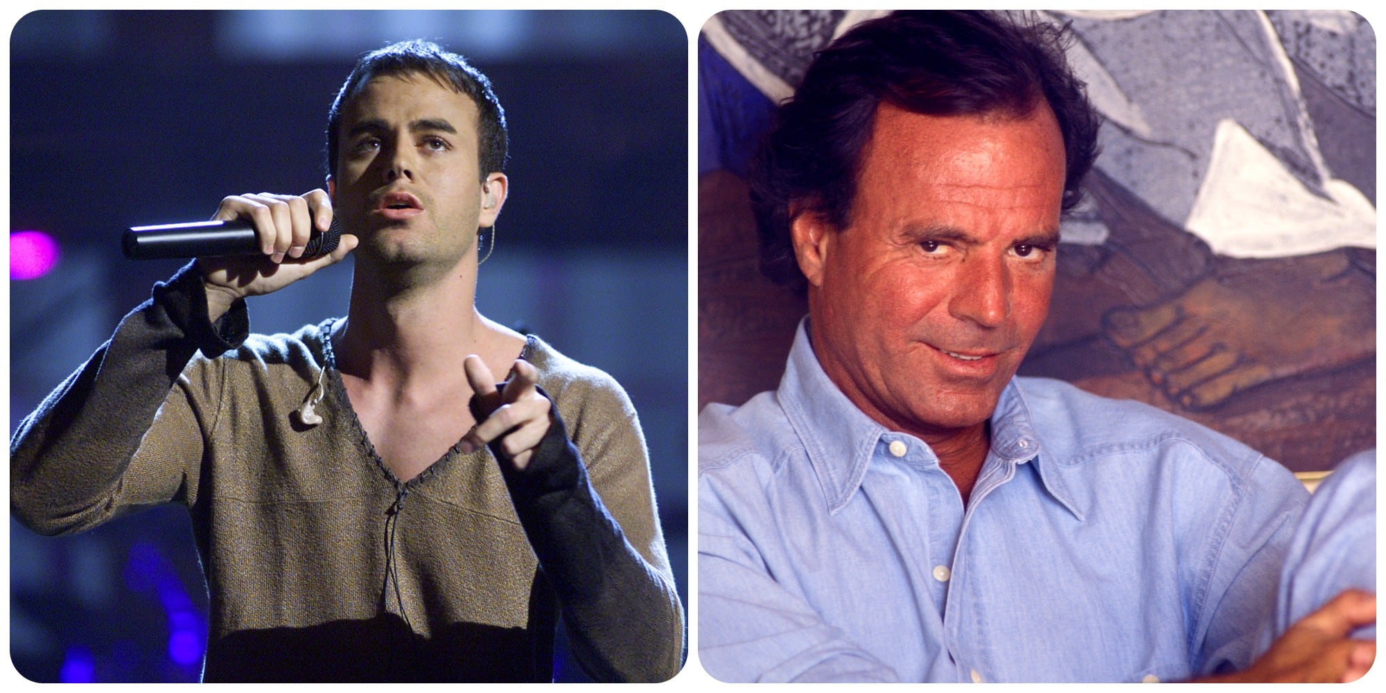 Enrique Iglesias y su padre, Julio Iglesias