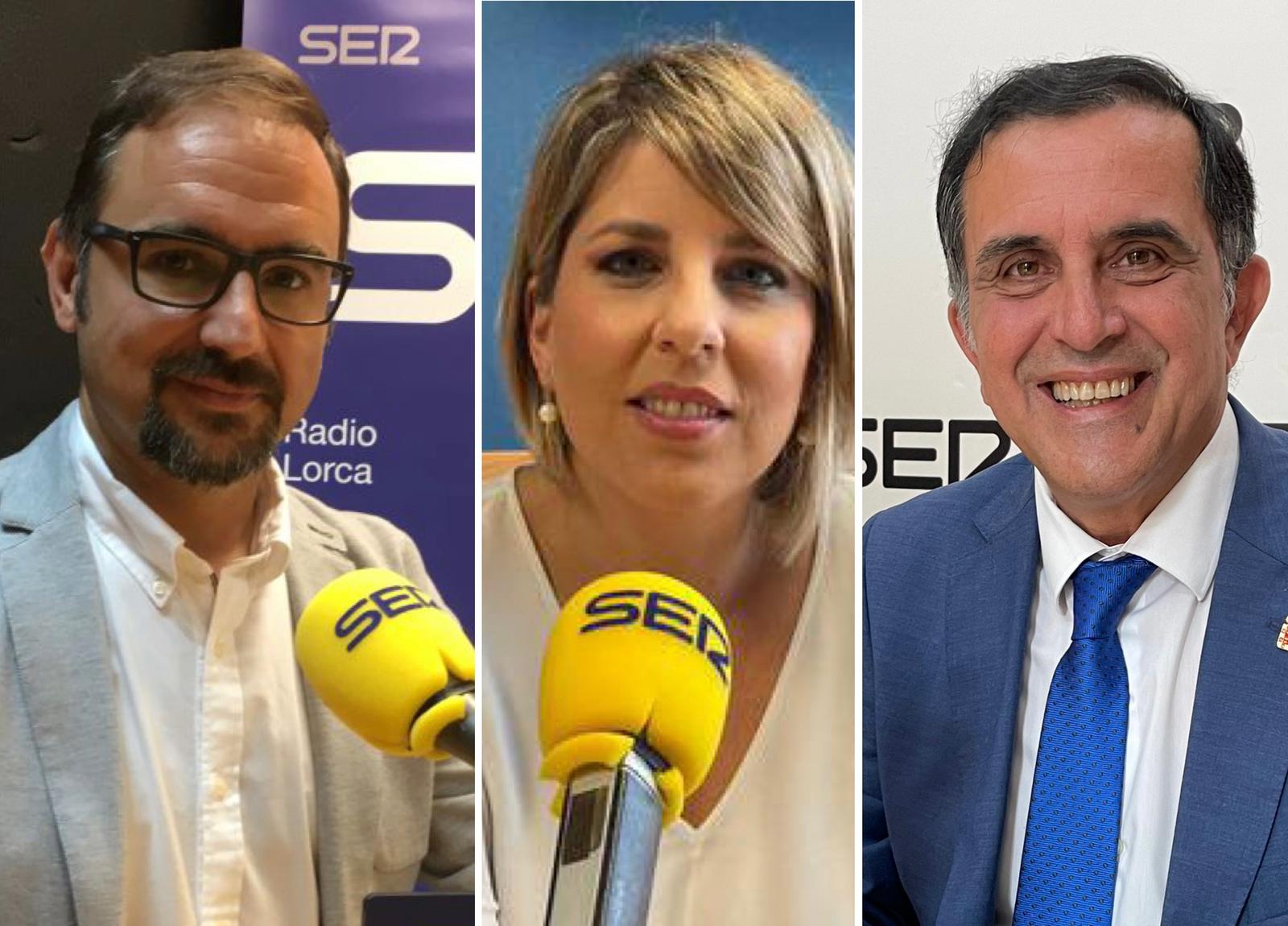 Los alcaldes de Lorca, Cartagena y Murcia