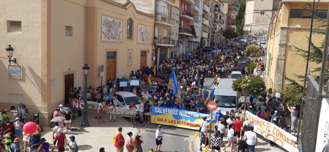 Protesta en Yecla