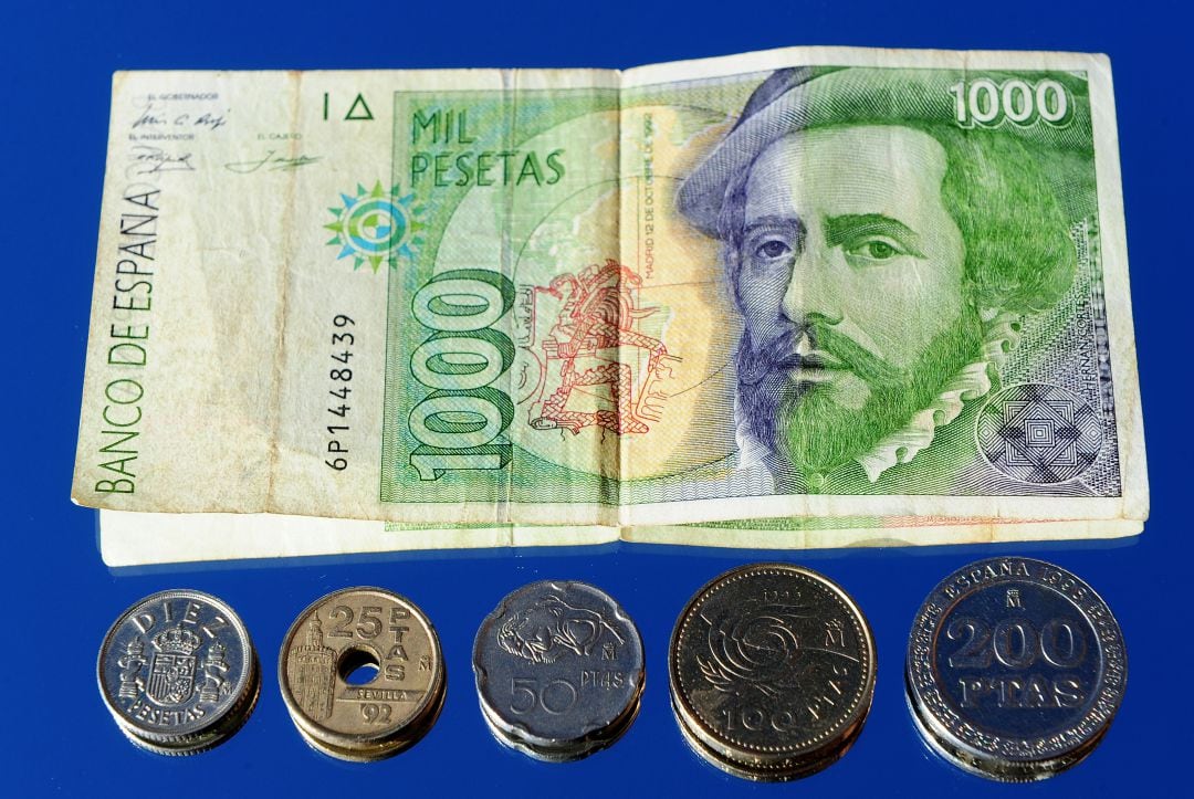 Algunas de las pesetas más características.