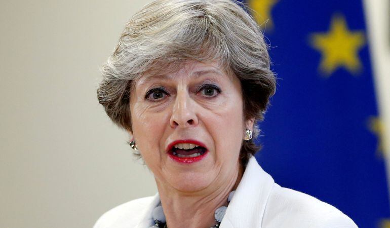 La primera ministra británica, Theresa May.