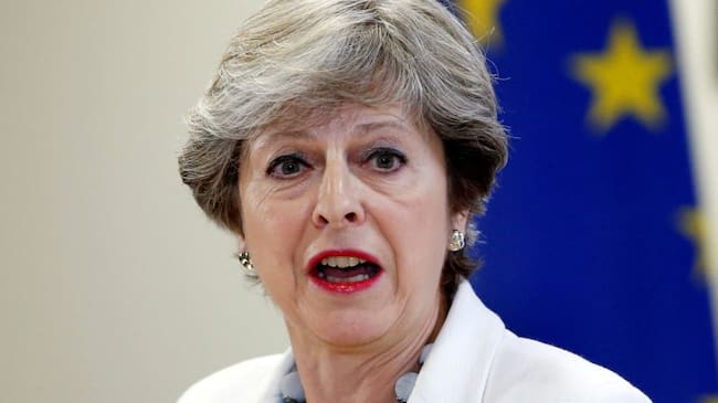 La primera ministra británica, Theresa May.