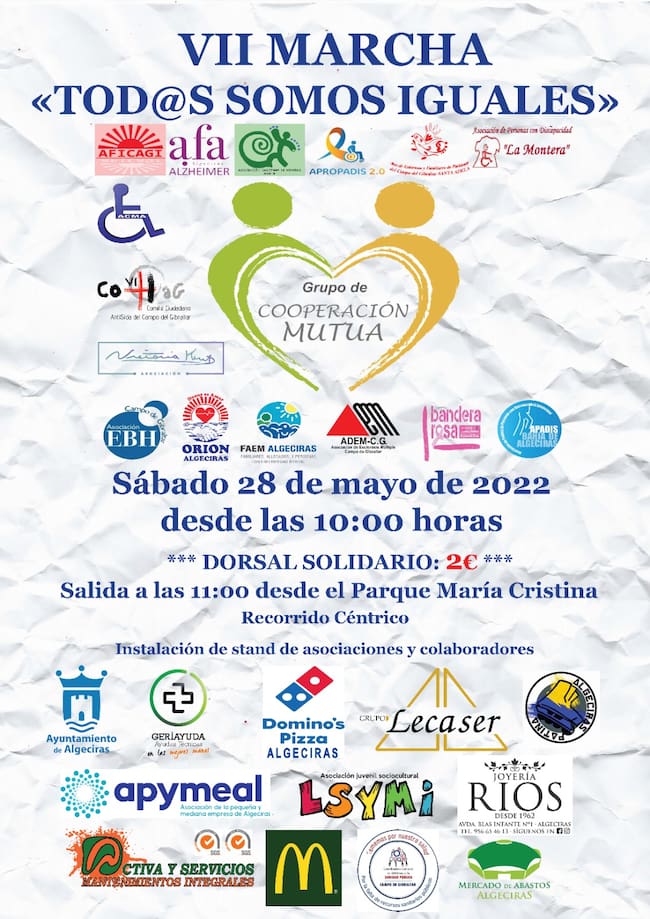 Cartel anunciador de la VII Marcha Todos Somos Iguales