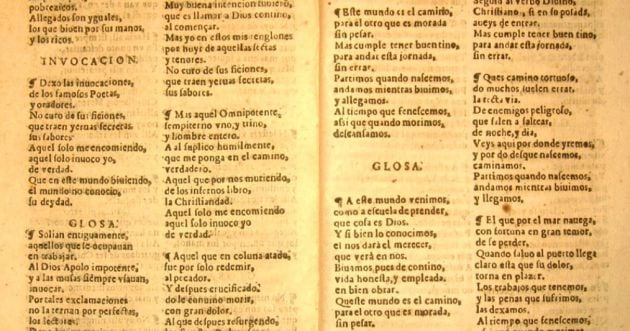 Versos de Jorge Manrique.