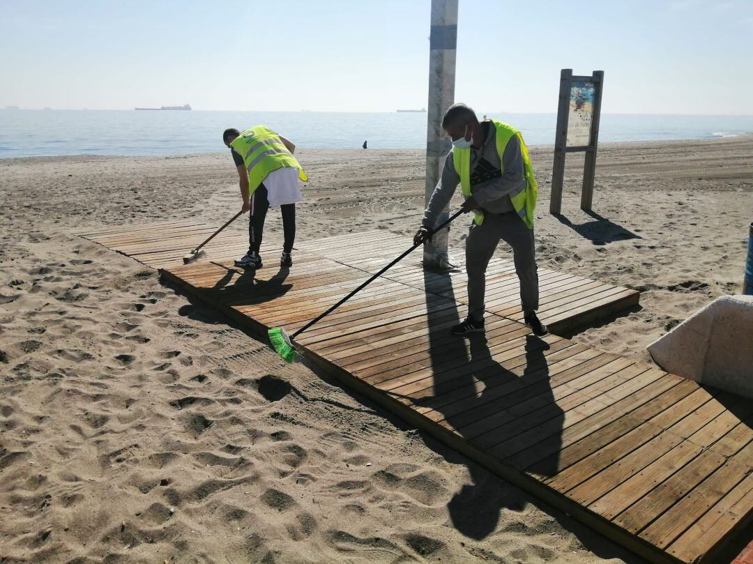 Imagen de los trabajos.