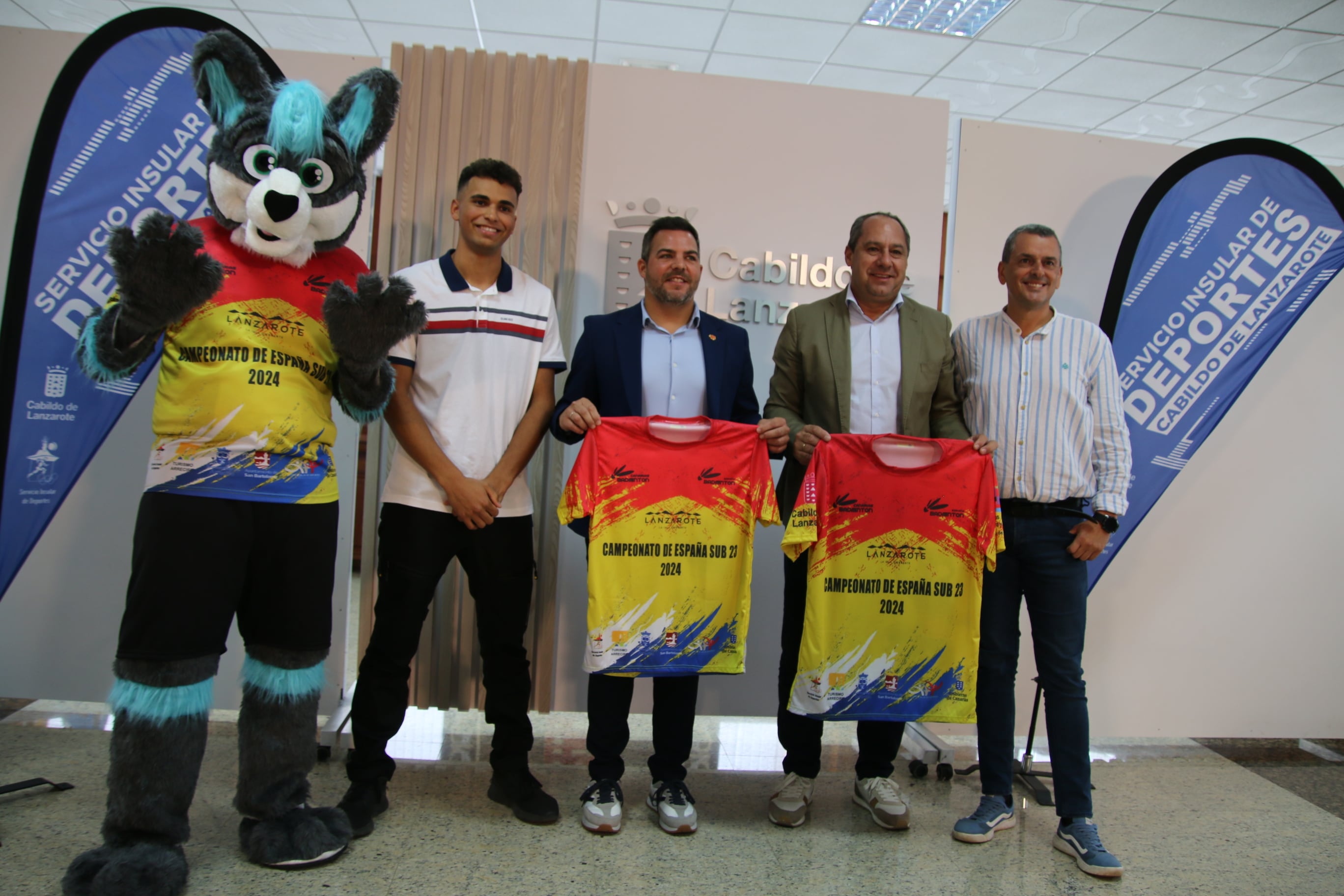 Presentación del Campeonato de España Sub´23 de Bádminton que se celebrará en Lanzarote.