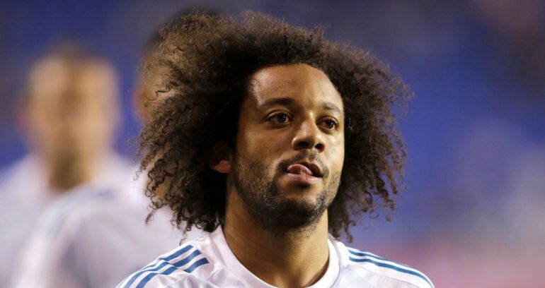 Marcelo durante el calentamiento