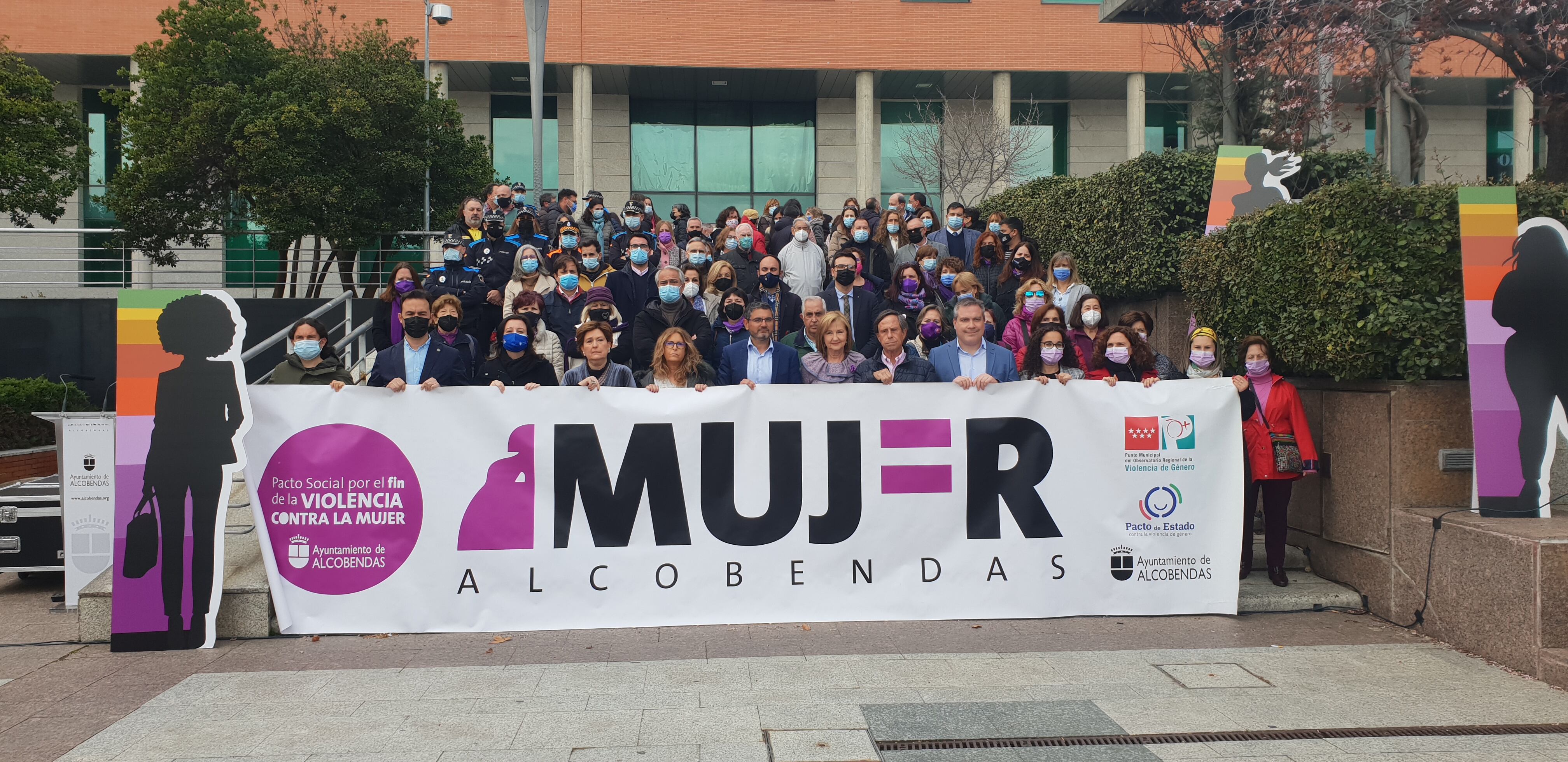 Lectura del manifiesto por el Día Internacional de la Mujer en Alcobendas