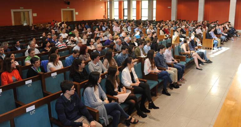 Imagen de las celebración de las olimpiadas de física en la Universidad de Cantabria en 2016