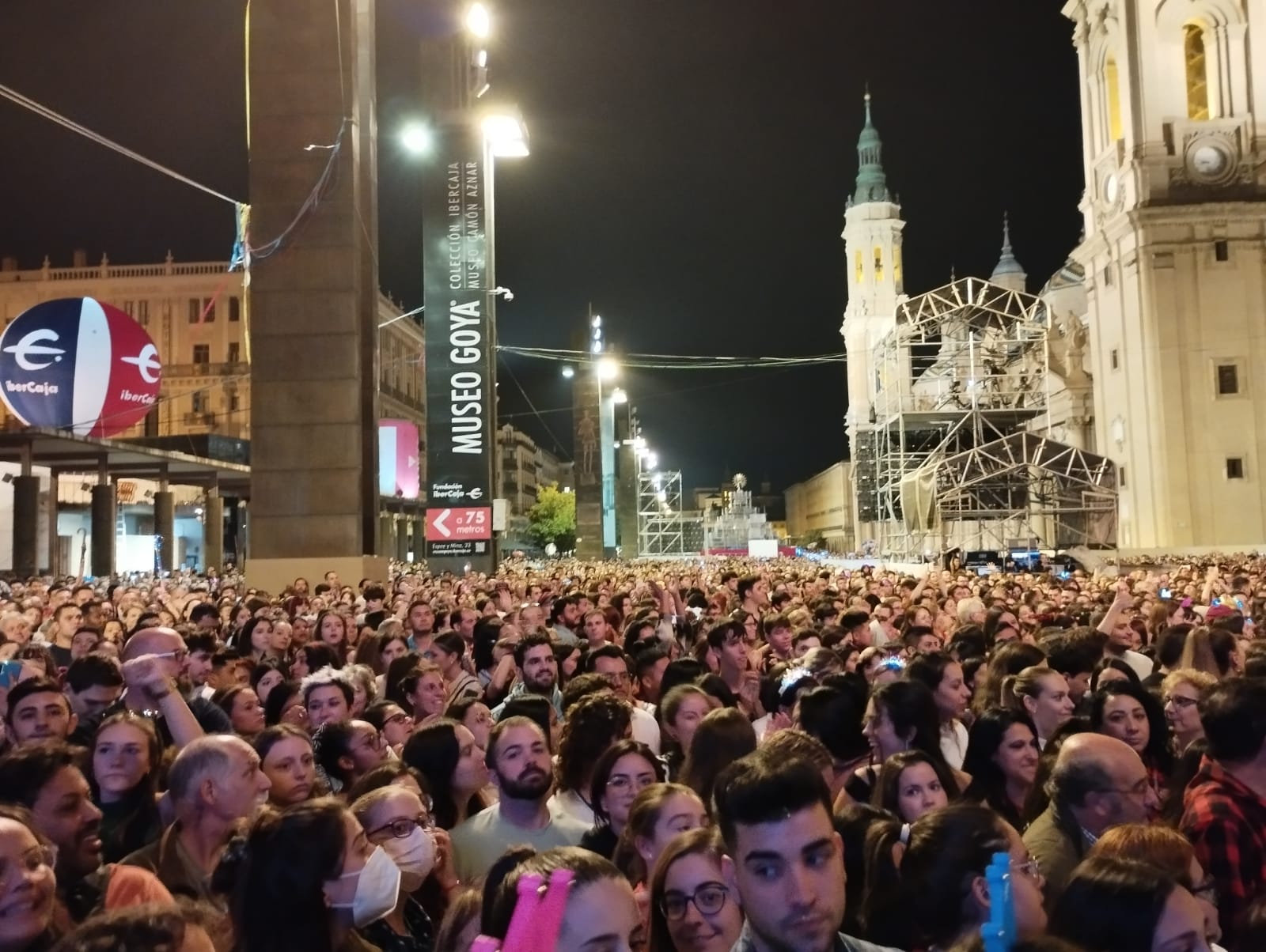 Público en el concierto de Pablo Alborán en las Fiestas del Pilar 2022
