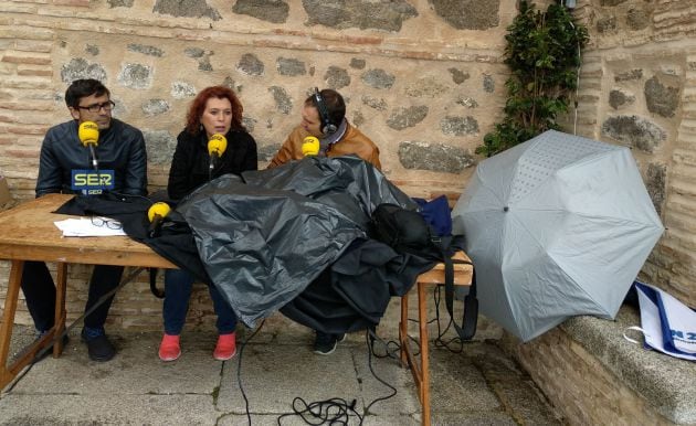 Las inclemencias del tiempo no han impedido que continuara el especial Hoy Por Hoy Toledo, con unas vistas incomparables de la ciudad de Toledo, desde la Ermita del Valle