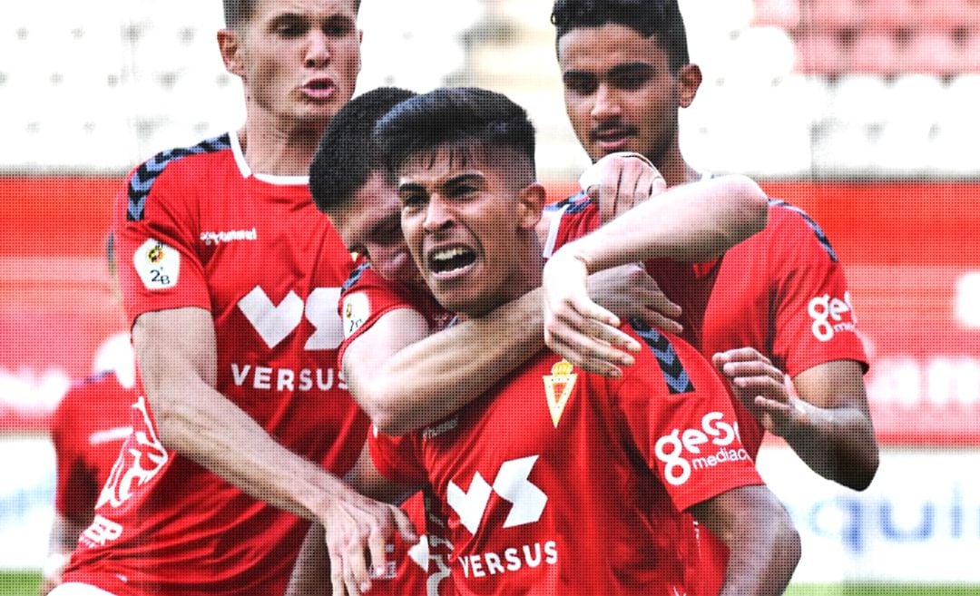 Rognny celebra el gol de la victoria ante el Cádiz B