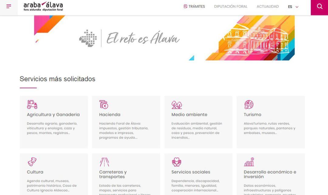 Nueva página web de la Diputación Foral de Álava. www.araba.eus 