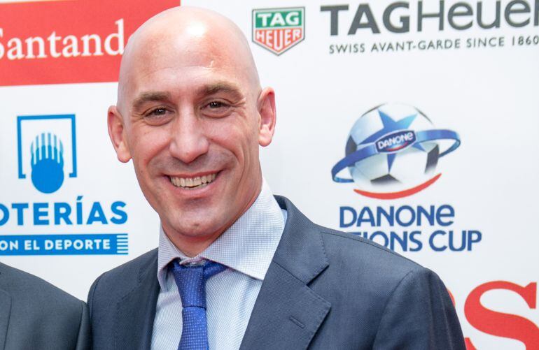 Luis Rubiales en un acto promocional de la Liga.