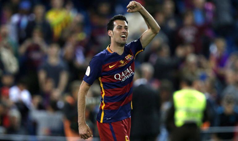 Sergio Busquets, en la final de la Copa del Rey.