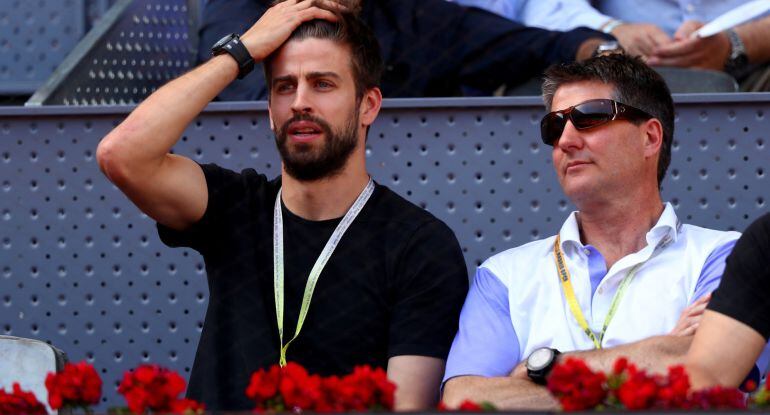 Gerard Piqué, pitado por parte del público en el Mutua Madrid Open.