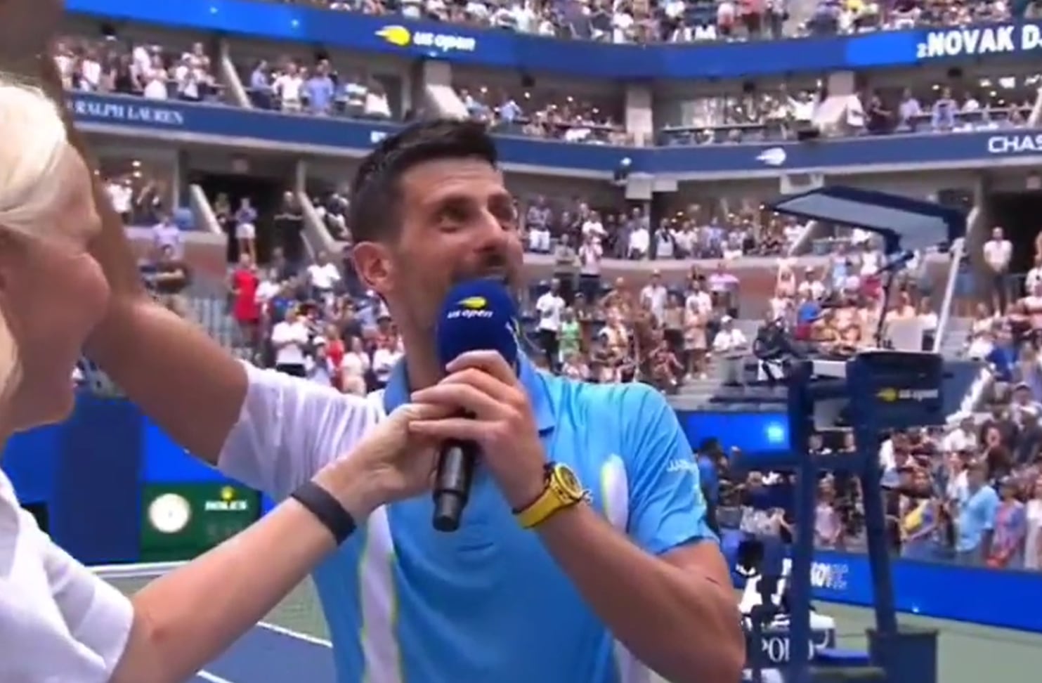 Novak Djokovic canta tras pasar a semifinales