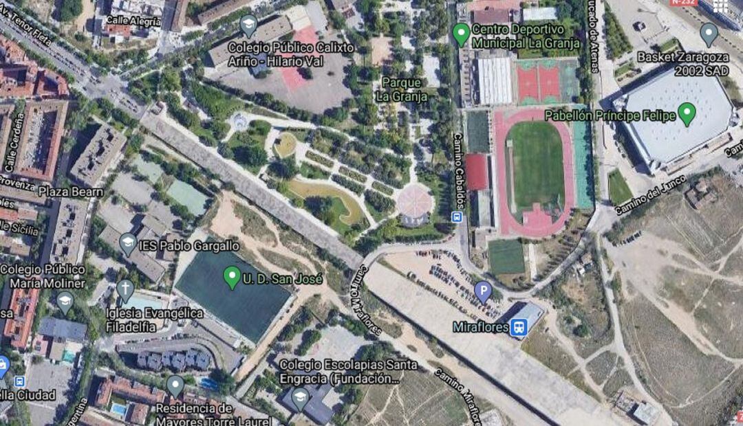 Zona de actuación urbanística de la prolongación de la avenida Tenor Fleta (Zaragoza) 