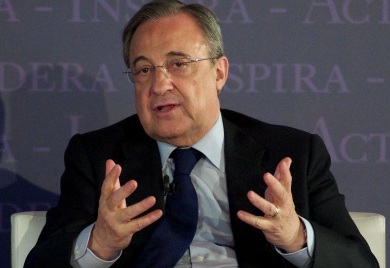 Florentino Pérez, durante un acto