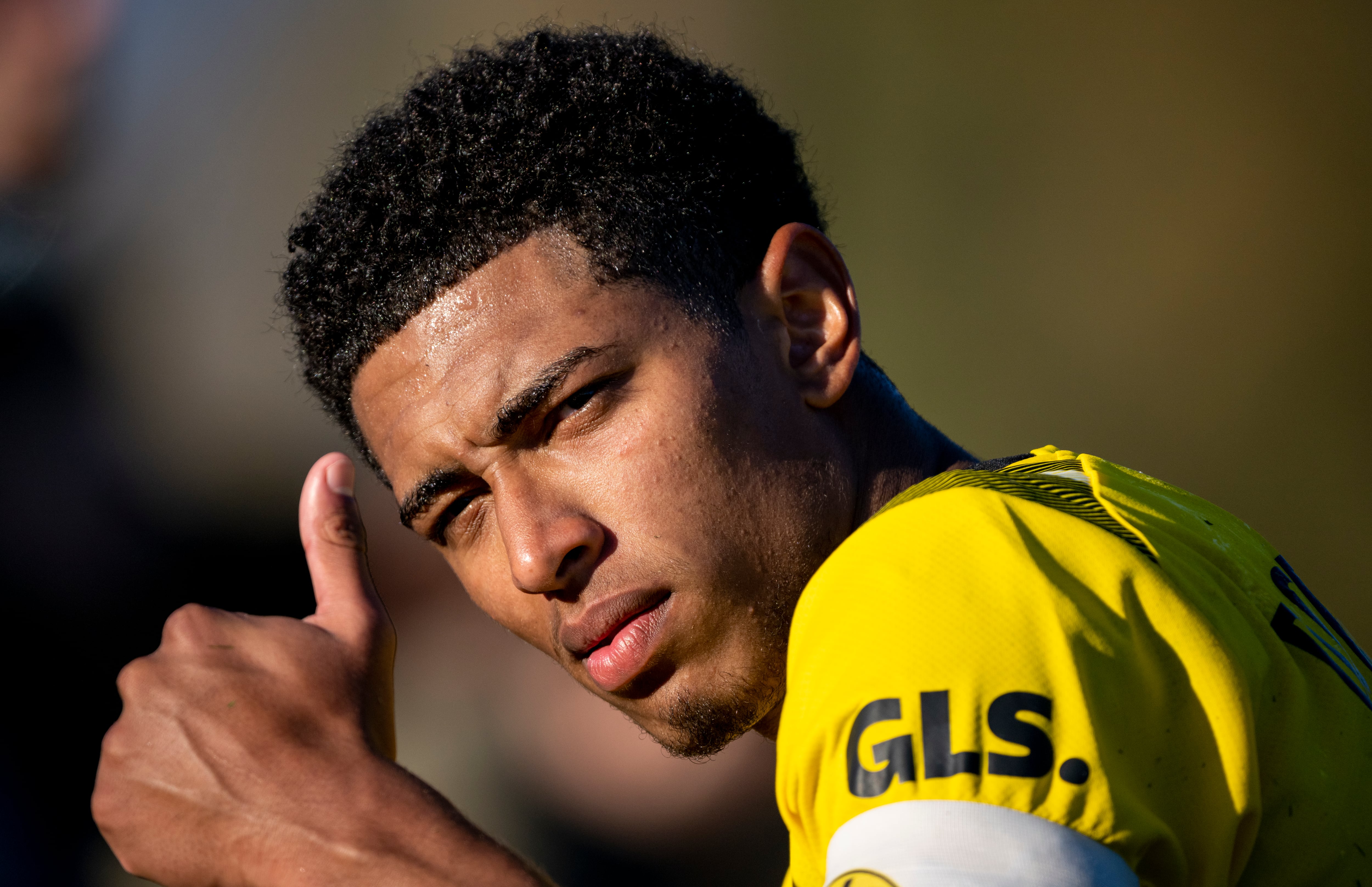 Jude Bellingham, durante un partido con el Borussia Dortmund.