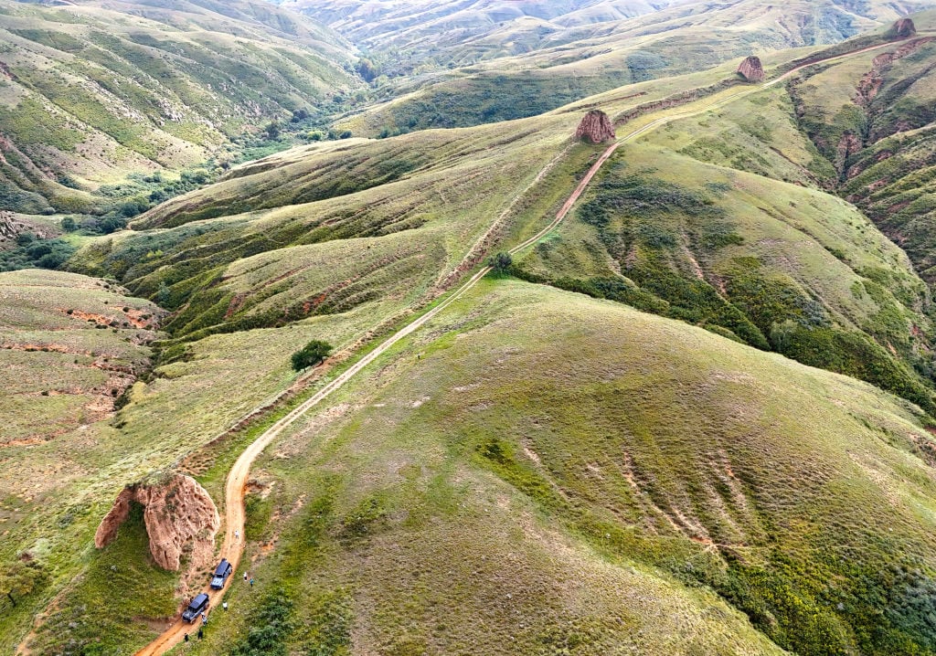 Imagen de la antigua Gran Muralla china en la zona de Youyu, en la norteña provincia de Shanxi.