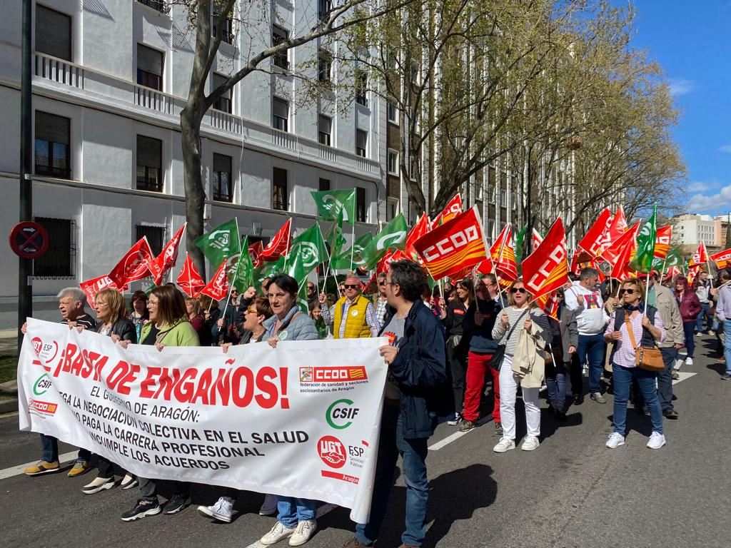 Manifestación por la Sanidad Pública en Zaragoza