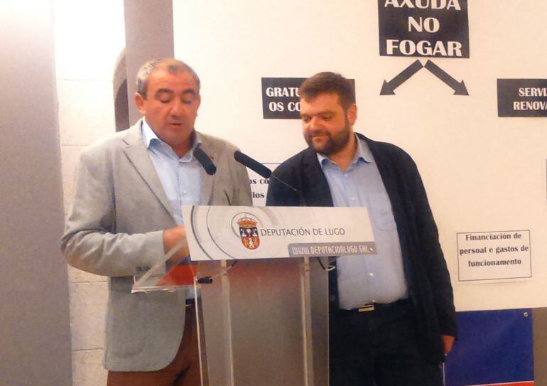 Darío Campos y Álvaro Santos, presidente y vicepresidente de la Diputación de Lugo