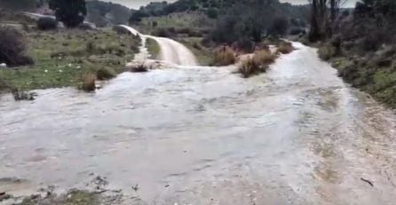 En algunos puntos de la comarca, la crecida de los ríos se ha dejado notar