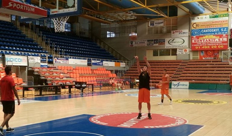 Paco Cruz durante un entrenamiento