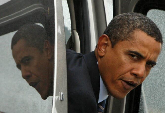 Obama a su llegada a Virginia